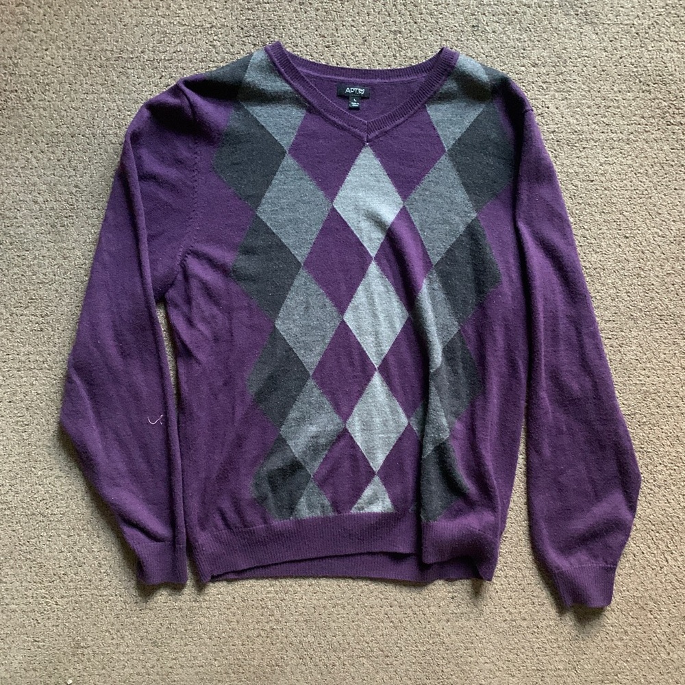 Apt.9 purple fleece sweater